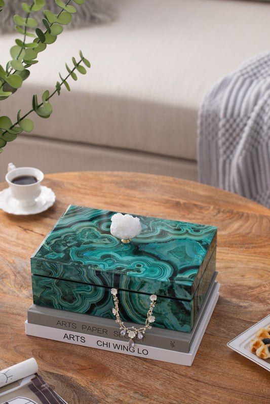 10" Bethany Marbled Jewelry Box