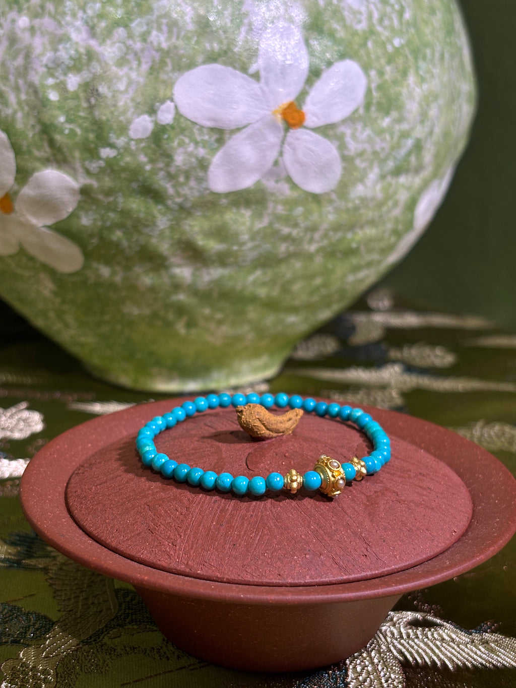 Original handmade magnesite bracelet