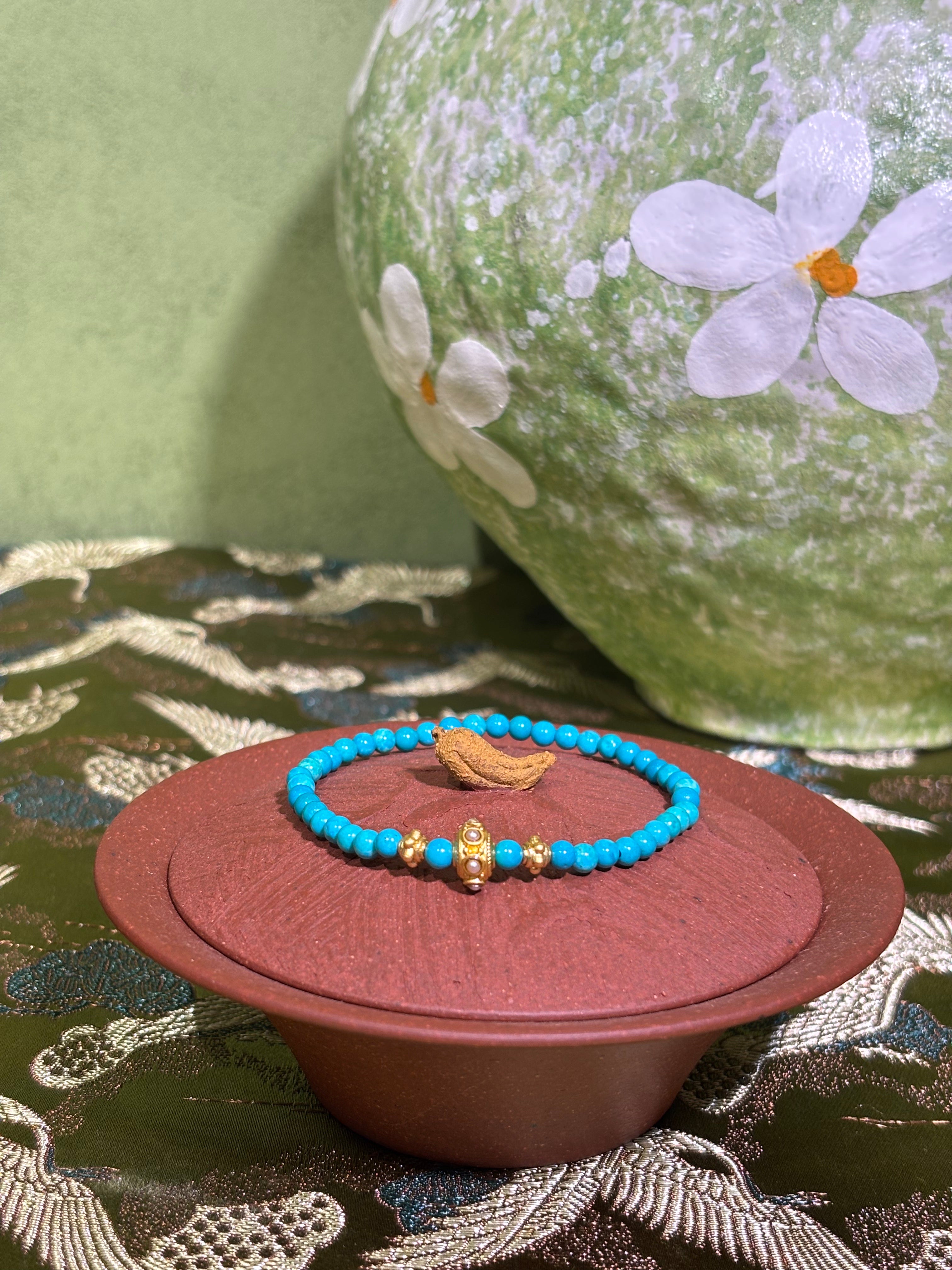 Original handmade magnesite bracelet