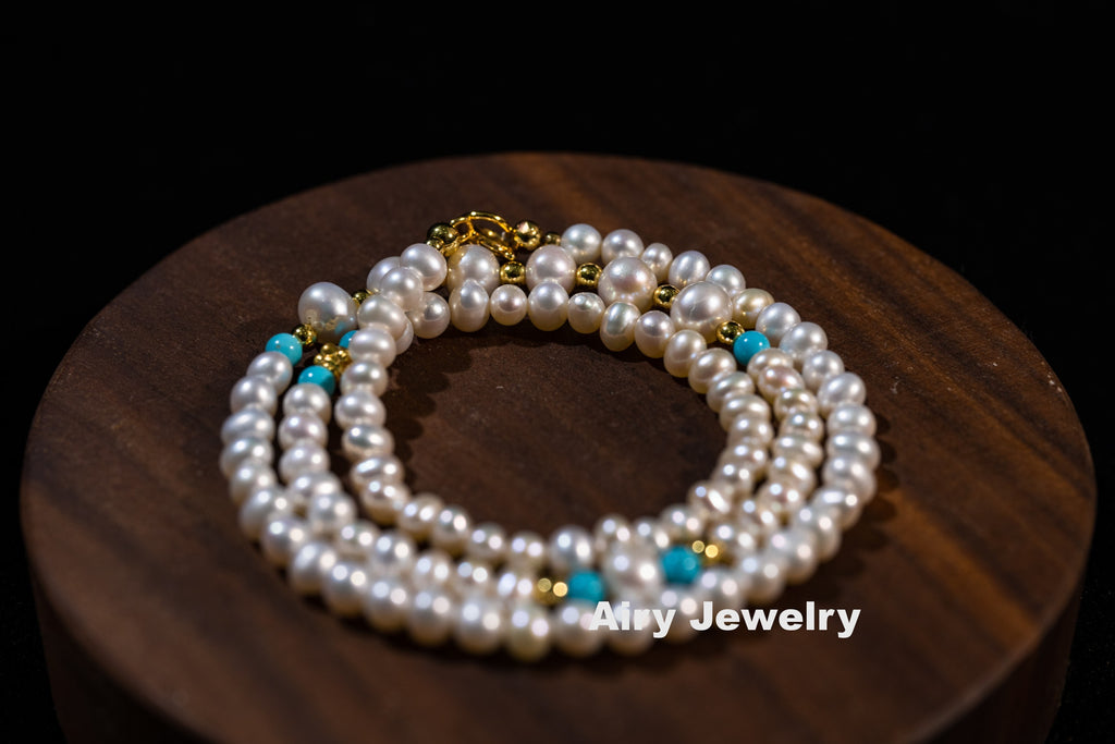 Natural pearl bracelet/necklace